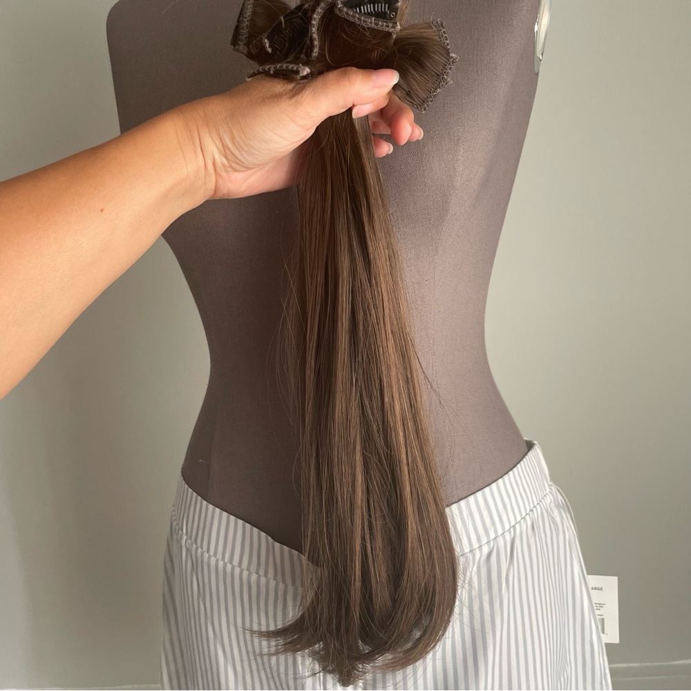 HairUWear Straight 10 piece synthetic Clip-In extensions